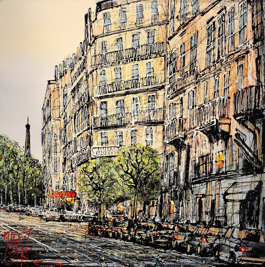 A Quiet Moment in Paris by artist Nigel Cooke - Wyecliffe Galleries