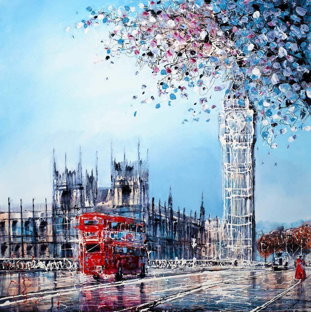 A Winter Walk - Original - SOLD by artist Nigel Cooke - Wyecliffe Galleries