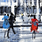 A Winter Walk - Original - SOLD by artist Nigel Cooke - Wyecliffe Galleries