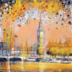 Across The Thames - Original - SOLD by artist Nigel Cooke - Wyecliffe Galleries
