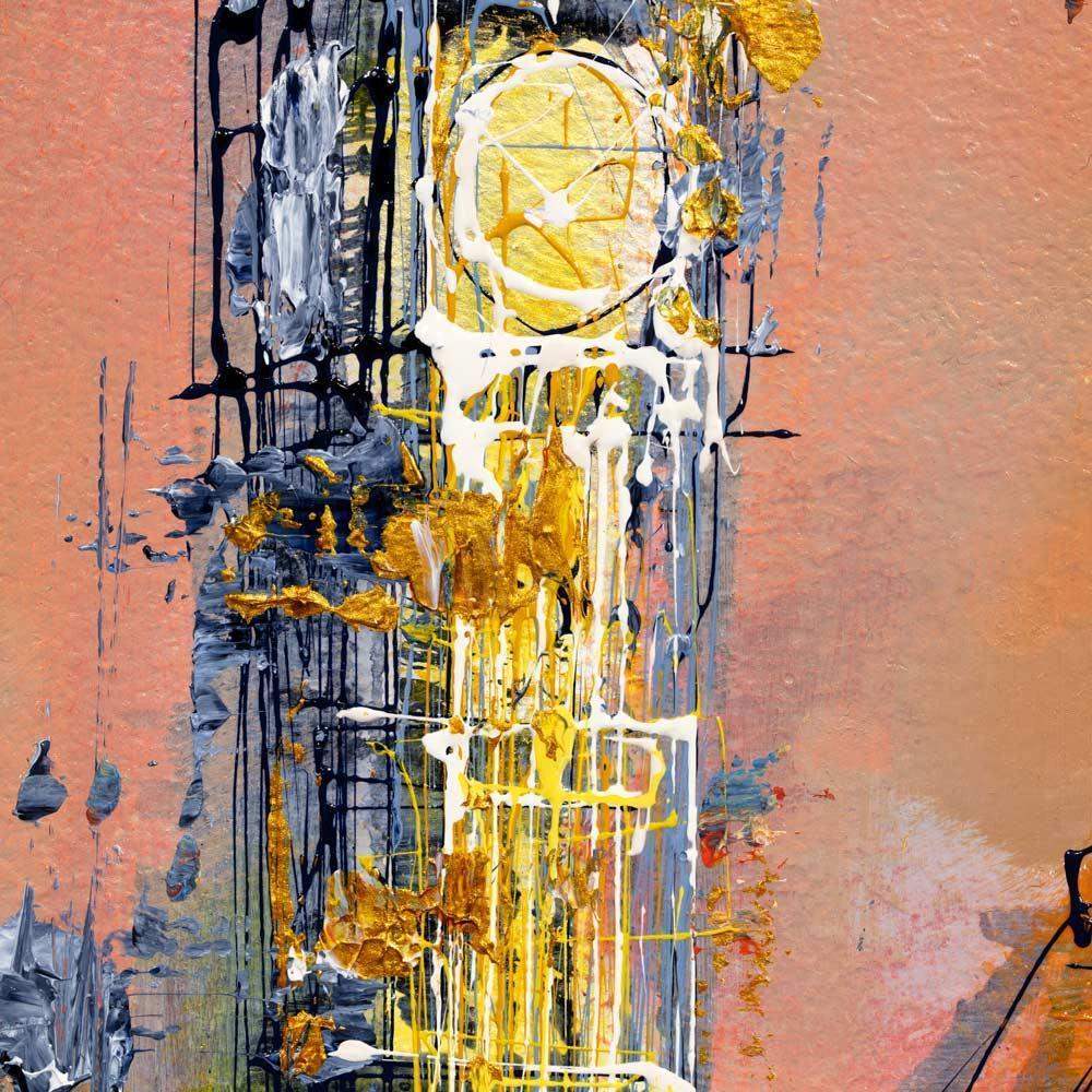 Across The Thames - Original - SOLD by artist Nigel Cooke - Wyecliffe Galleries