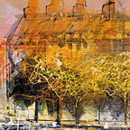 Across The Thames - Original - SOLD by artist Nigel Cooke - Wyecliffe Galleries