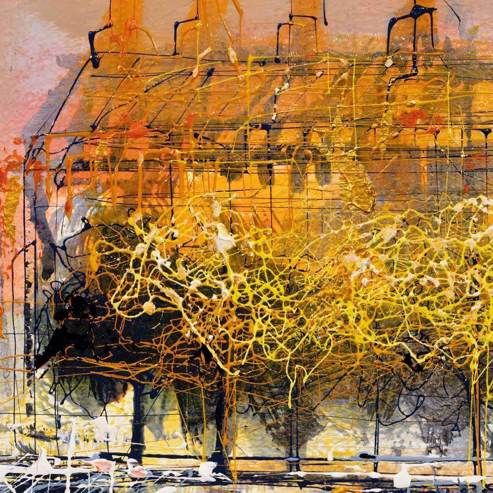 Across The Thames - Original - SOLD by artist Nigel Cooke - Wyecliffe Galleries