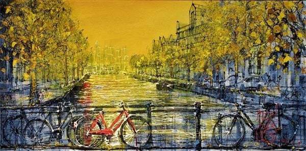 Amsterdam Morning - SOLD by artist Nigel Cooke - Wyecliffe Galleries