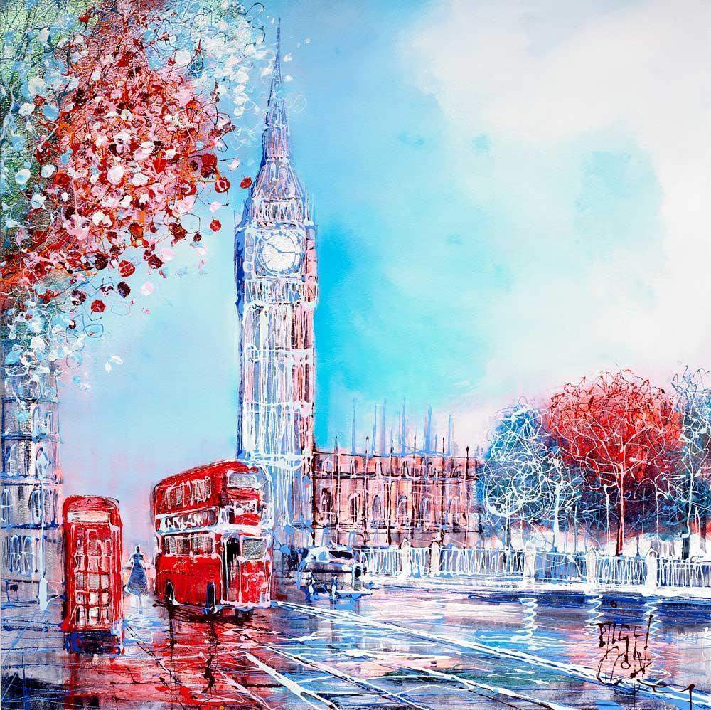 Approaching Dusk - Original - SOLD by artist Nigel Cooke - Wyecliffe Galleries