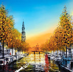 As The Sun Sets - Original - SOLD by artist Nigel Cooke - Wyecliffe Galleries