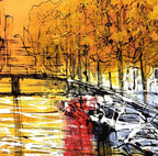 As The Sun Sets - Original - SOLD by artist Nigel Cooke - Wyecliffe Galleries