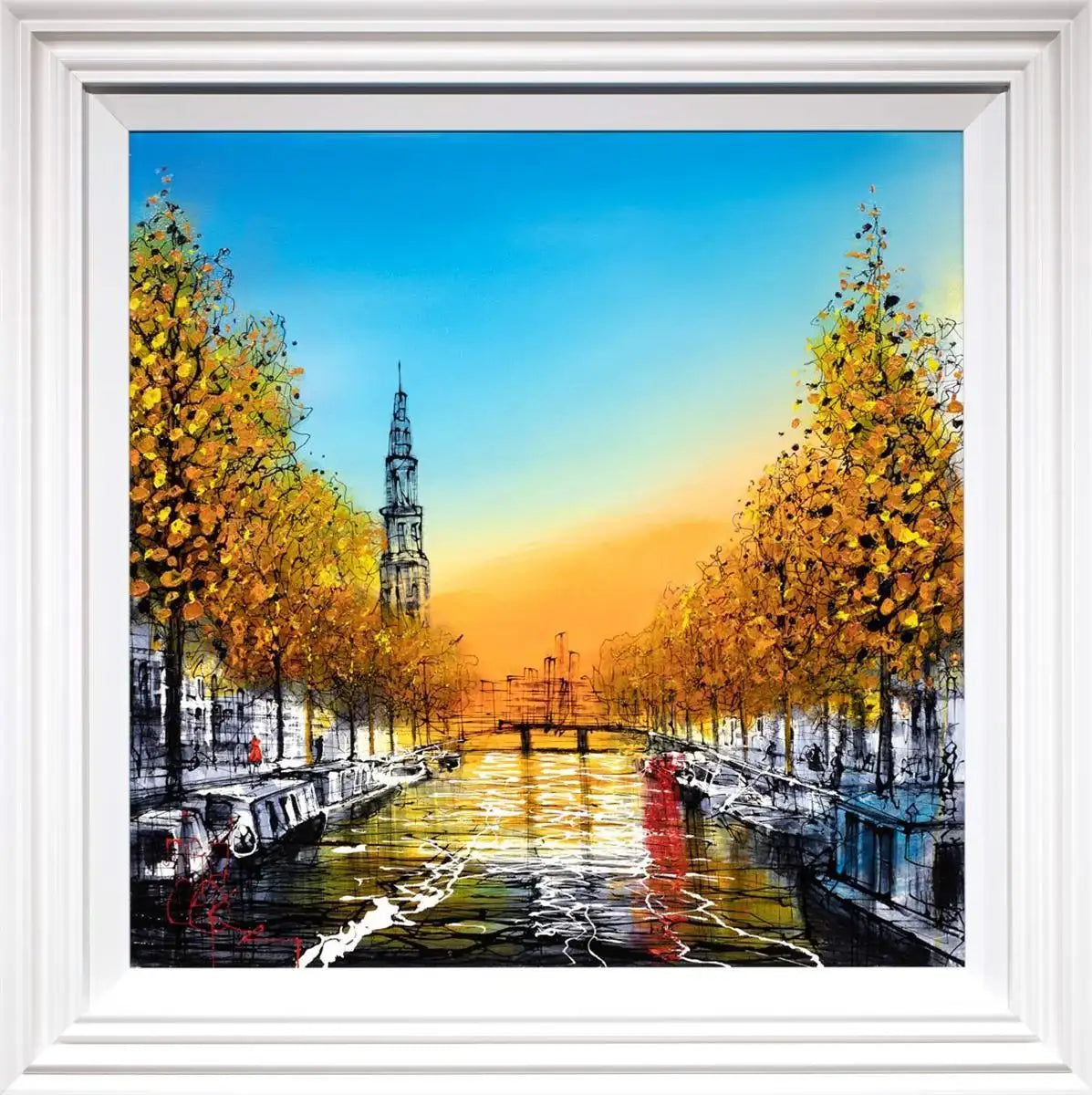 As The Sun Sets - Original - SOLD by artist Nigel Cooke - Wyecliffe Galleries