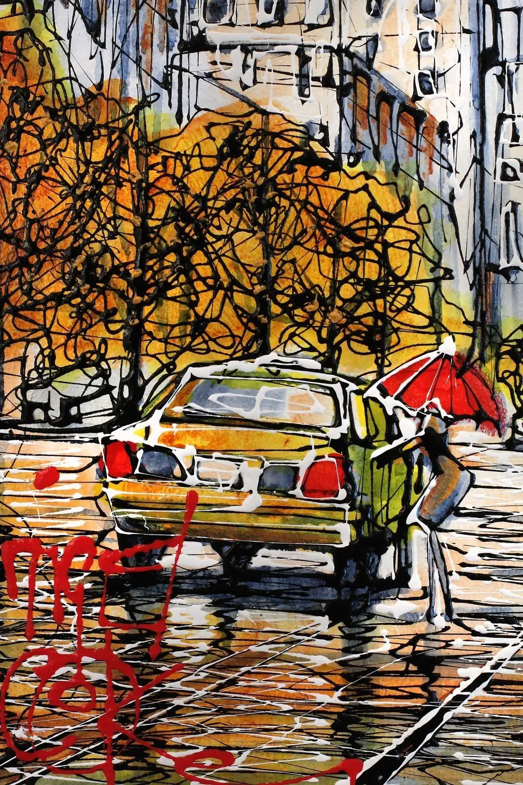 Autumn in NYC - SOLD by artist Nigel Cooke - Wyecliffe Galleries