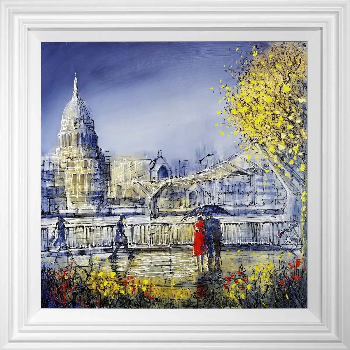 Bankside in Bloom - SOLD by artist Nigel Cooke - Wyecliffe Galleries