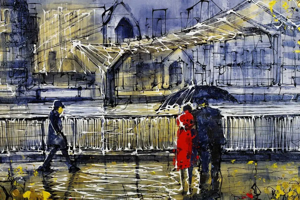 Bankside in Bloom - SOLD by artist Nigel Cooke - Wyecliffe Galleries