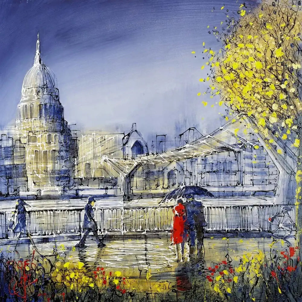 Bankside in Bloom - SOLD by artist Nigel Cooke - Wyecliffe Galleries