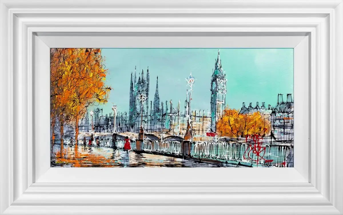 Bankside in Gold - SOLD by artist Nigel Cooke - Wyecliffe Galleries