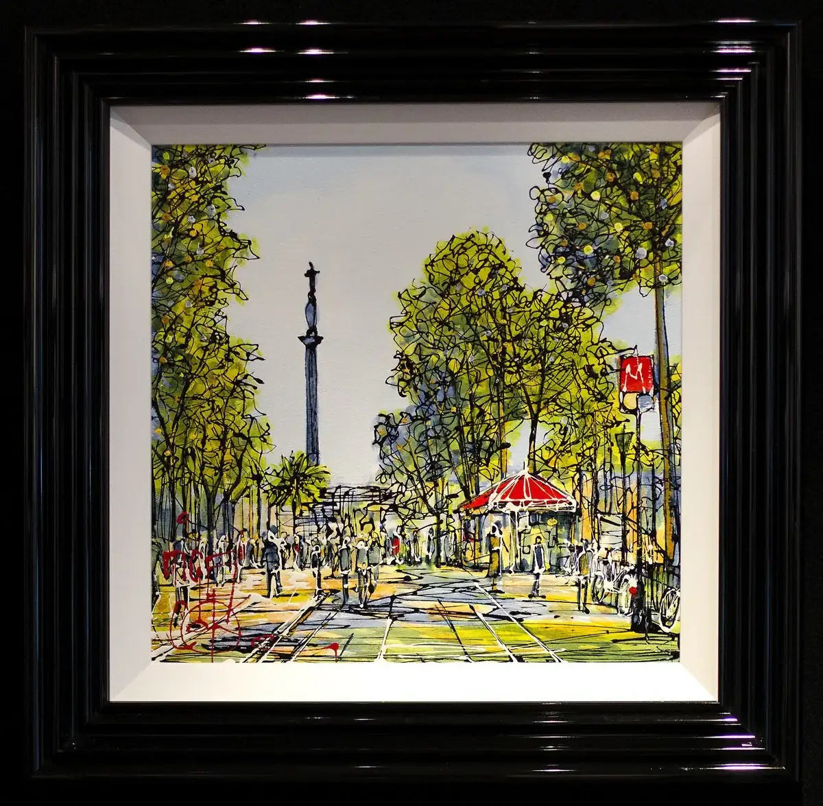 Barcelona - SOLD by artist Nigel Cooke - Wyecliffe Galleries