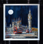 Big Ben by Night - SOLD by artist Nigel Cooke - Wyecliffe Galleries