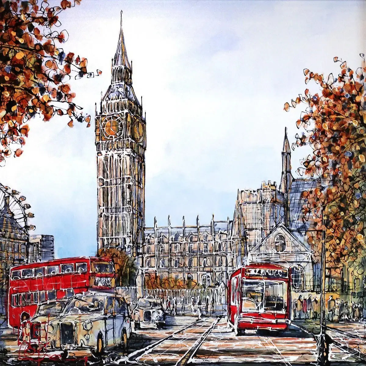 Big Ben Chimes - SOLD by artist Nigel Cooke - Wyecliffe Galleries