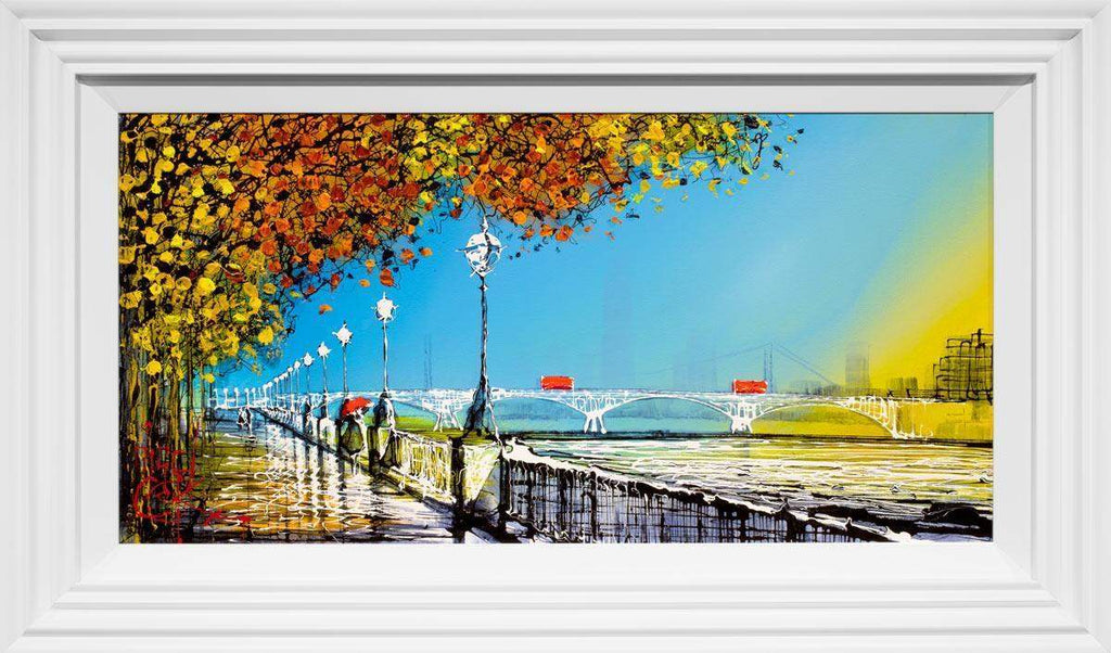 Blue Hues - Original - SOLD by artist Nigel Cooke - Wyecliffe Galleries