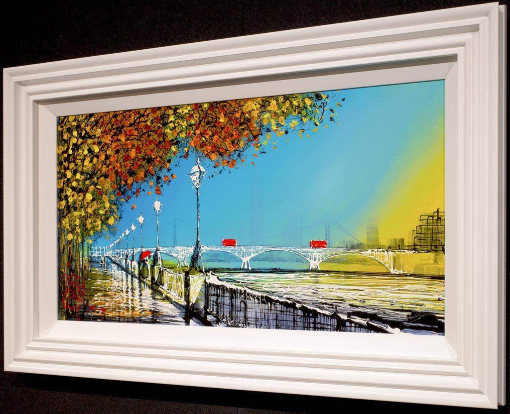 Blue Hues - Original - SOLD by artist Nigel Cooke - Wyecliffe Galleries