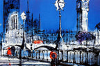 Blue Velvet - SOLD by artist Nigel Cooke - Wyecliffe Galleries