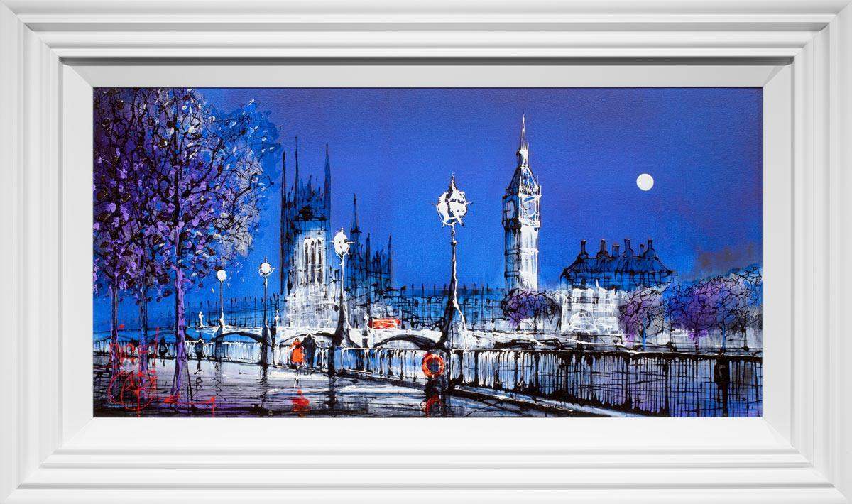 Blue Velvet - SOLD by artist Nigel Cooke - Wyecliffe Galleries