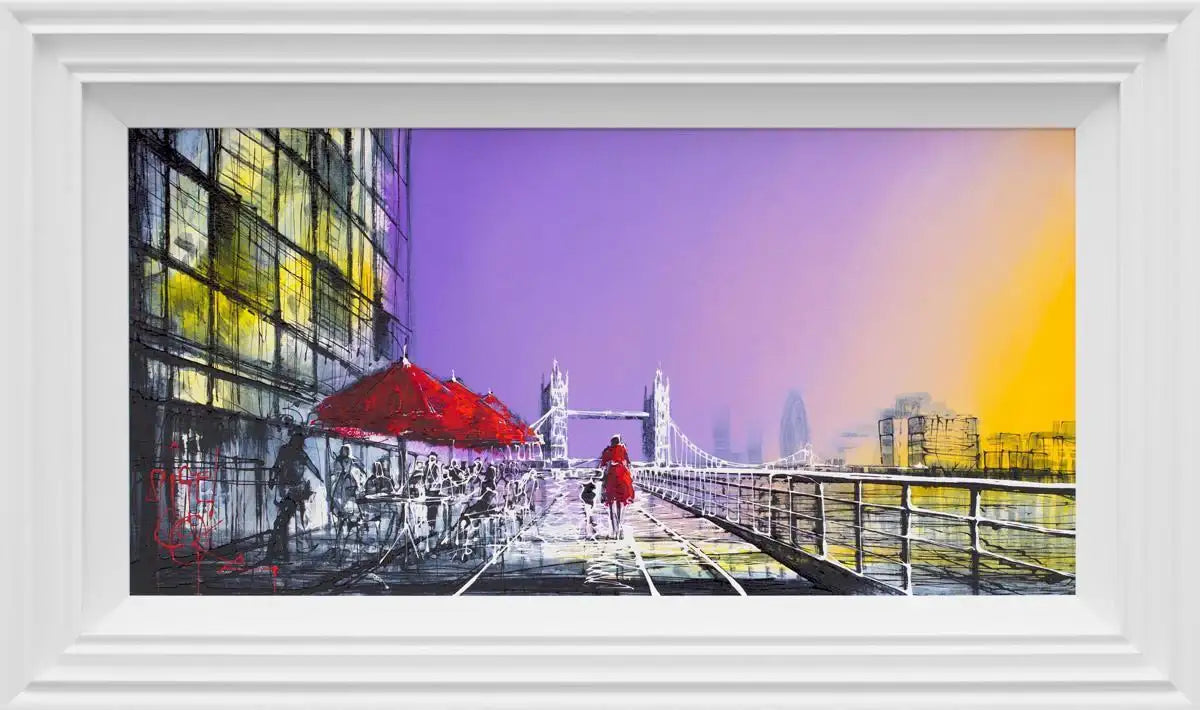Butlers Wharf at Dawn - SOLD by artist Nigel Cooke - Wyecliffe Galleries