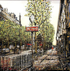 City Life, Paris - SOLD by artist Nigel Cooke - Wyecliffe Galleries