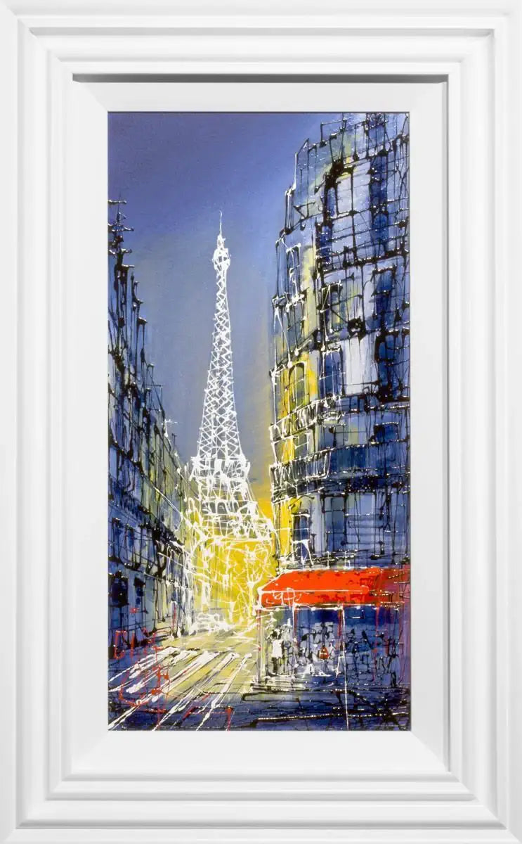 Coffee at L'Eiffel - Original - SOLD by artist Nigel Cooke - Wyecliffe Galleries