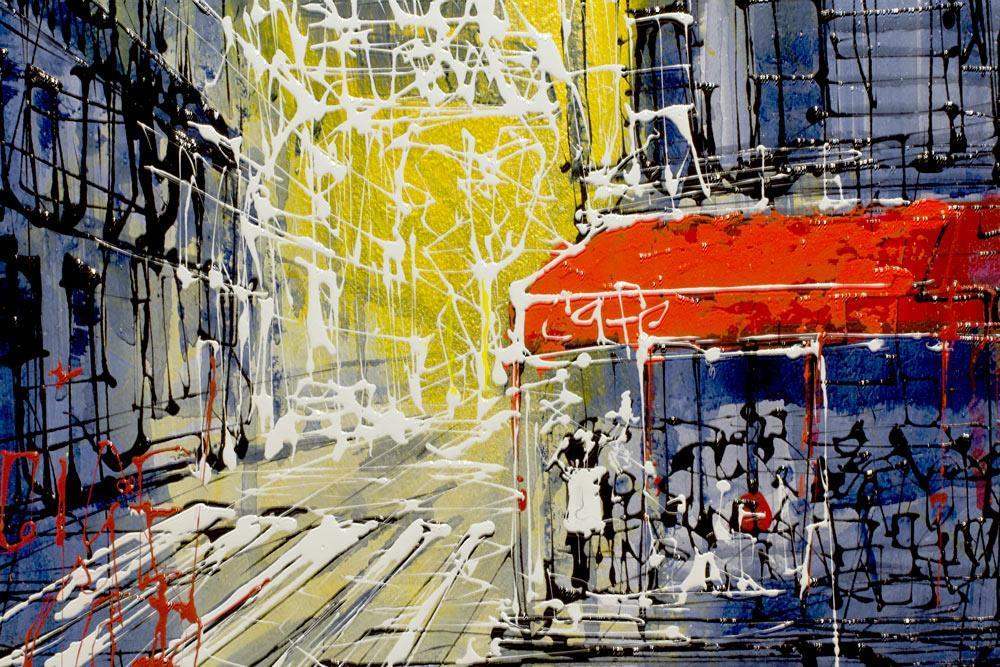 Coffee at L'Eiffel - Original - SOLD by artist Nigel Cooke - Wyecliffe Galleries