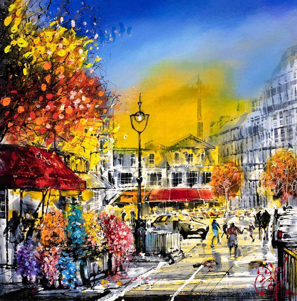 Colour Burst - Original - SOLD by artist Nigel Cooke - Wyecliffe Galleries