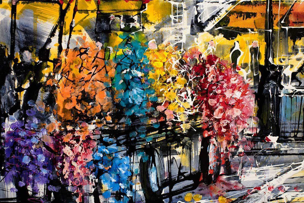 Colour Burst - Original - SOLD by artist Nigel Cooke - Wyecliffe Galleries