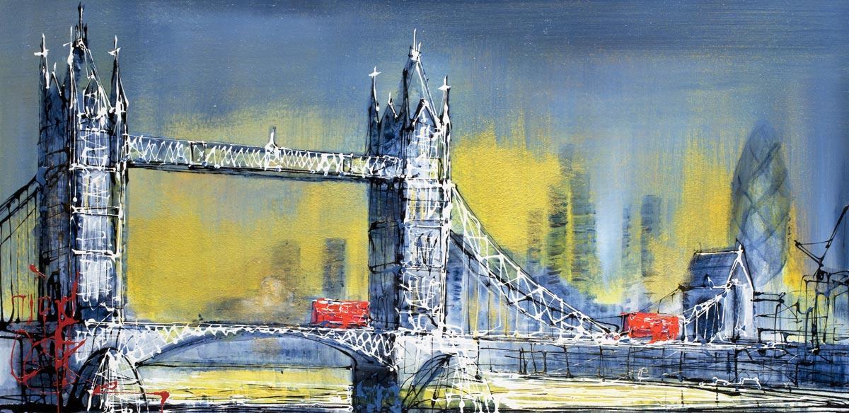 Dawn at Tower Bridge - Original Nigel Cooke