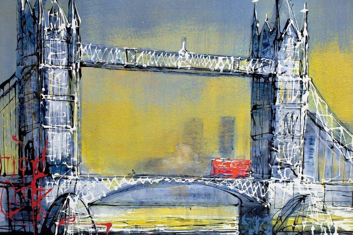 Dawn at Tower Bridge - Original - SOLD by artist Nigel Cooke - Wyecliffe Galleries