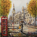 Down Pour Westminster - SOLD by artist Nigel Cooke - Wyecliffe Galleries