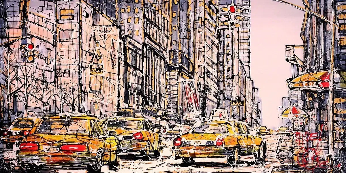 Downtown - SOLD by artist Nigel Cooke - Wyecliffe Galleries