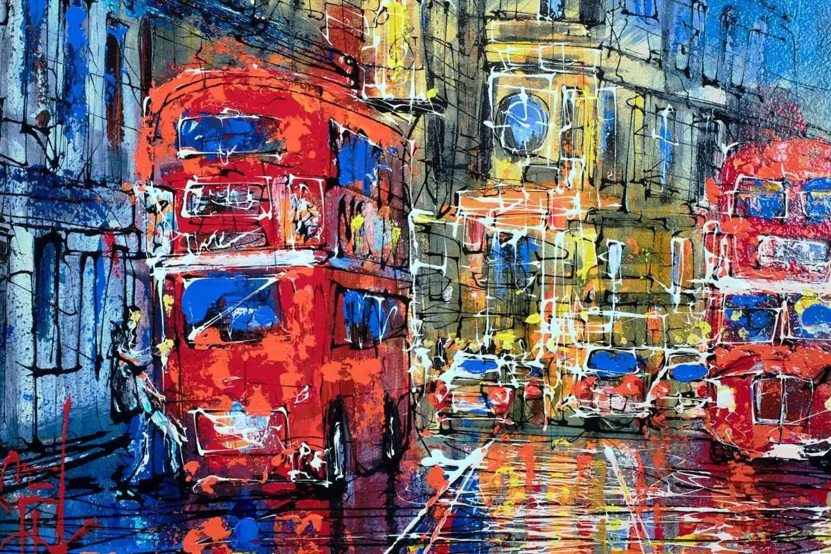 En Route - SOLD by artist Nigel Cooke - Wyecliffe Galleries