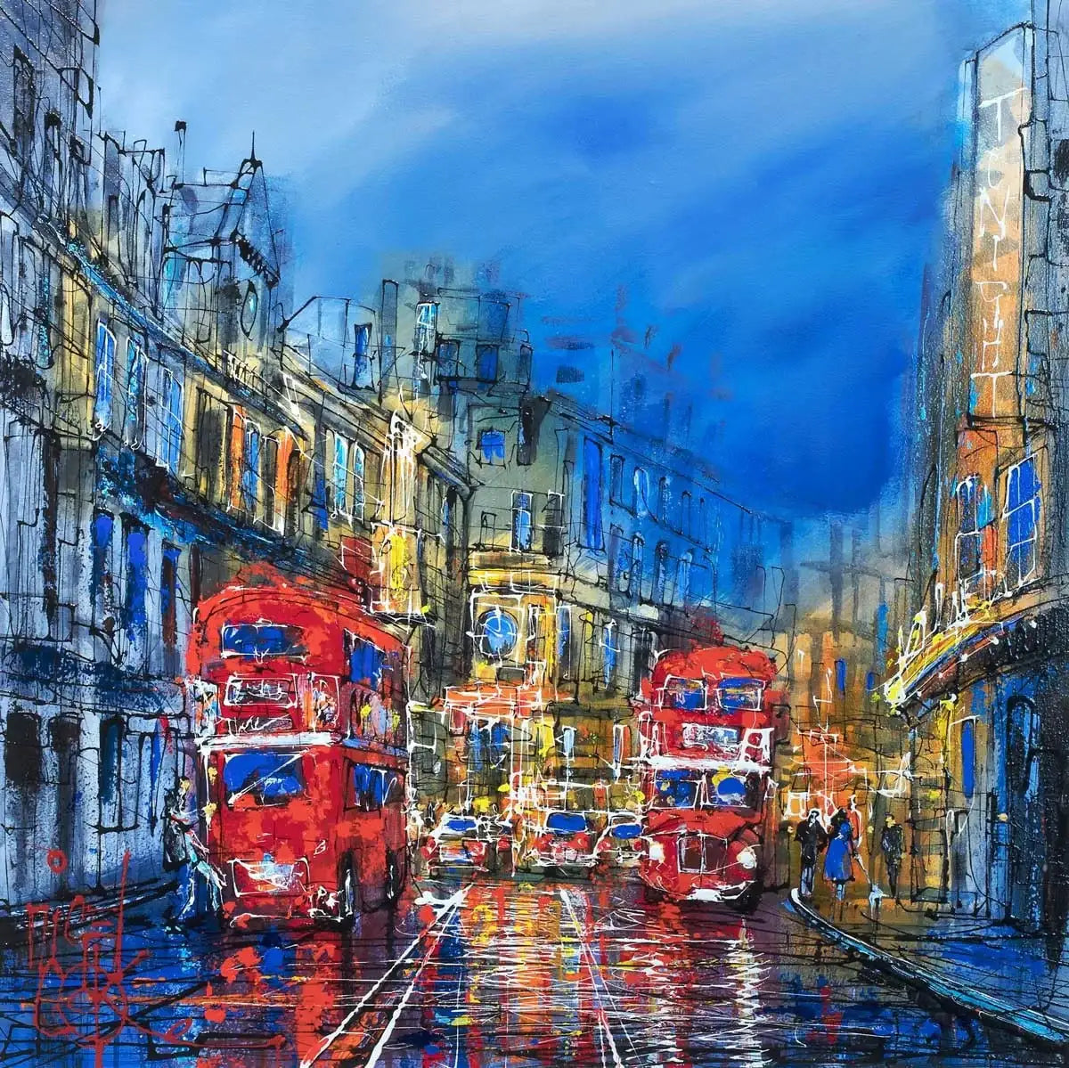 En Route - SOLD by artist Nigel Cooke - Wyecliffe Galleries