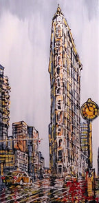 Flatiron Building, New York - SOLD by artist Nigel Cooke - Wyecliffe Galleries