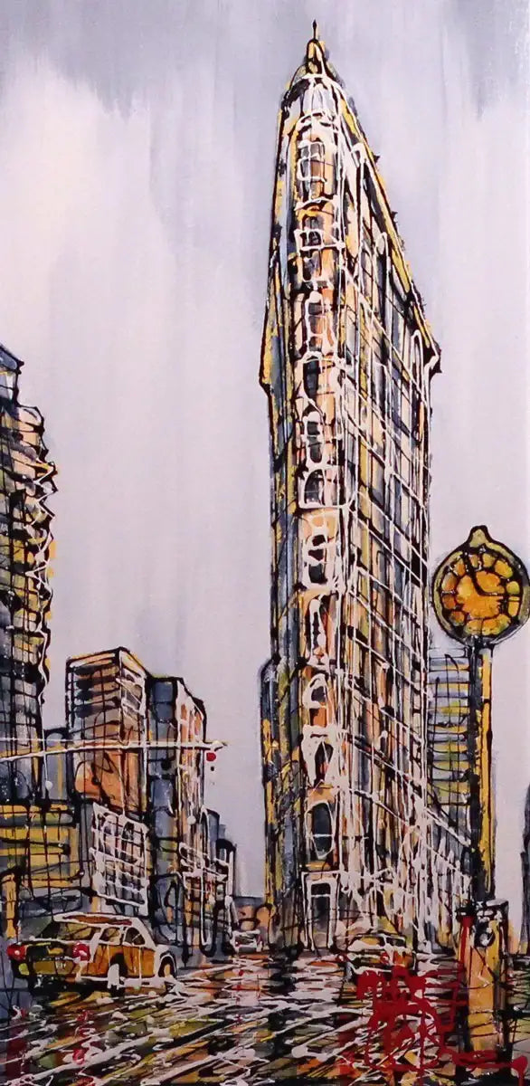 Flatiron Building, New York - SOLD by artist Nigel Cooke - Wyecliffe Galleries