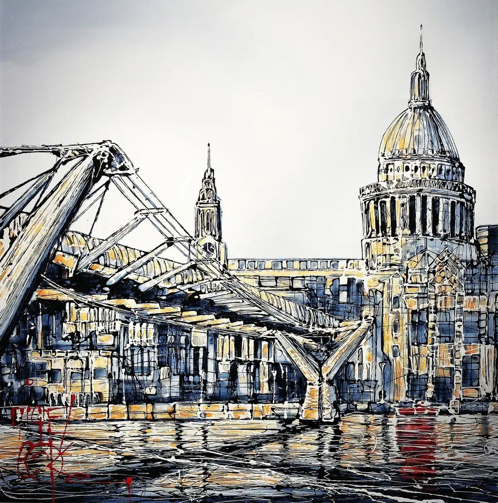 From the Tate to St. Paul's - SOLD by artist Nigel Cooke - Wyecliffe Galleries