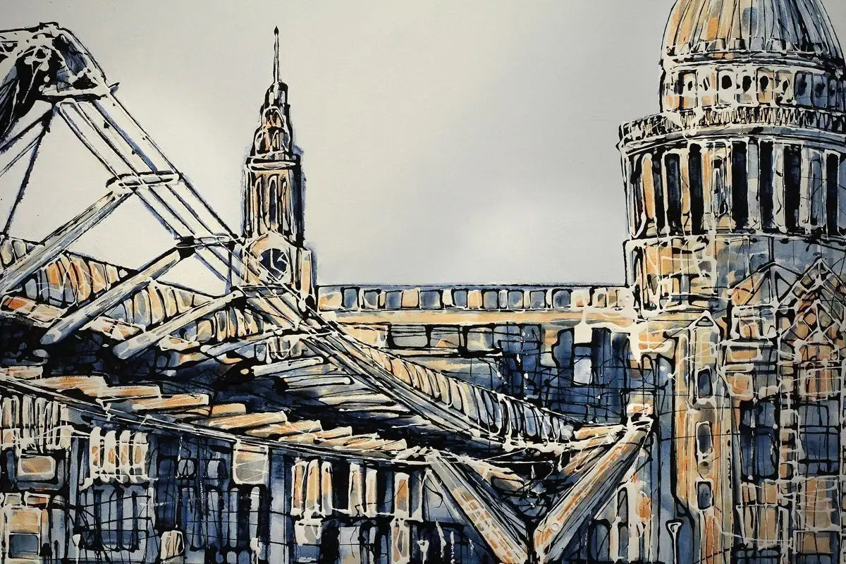 From the Tate to St. Paul's - SOLD by artist Nigel Cooke - Wyecliffe Galleries