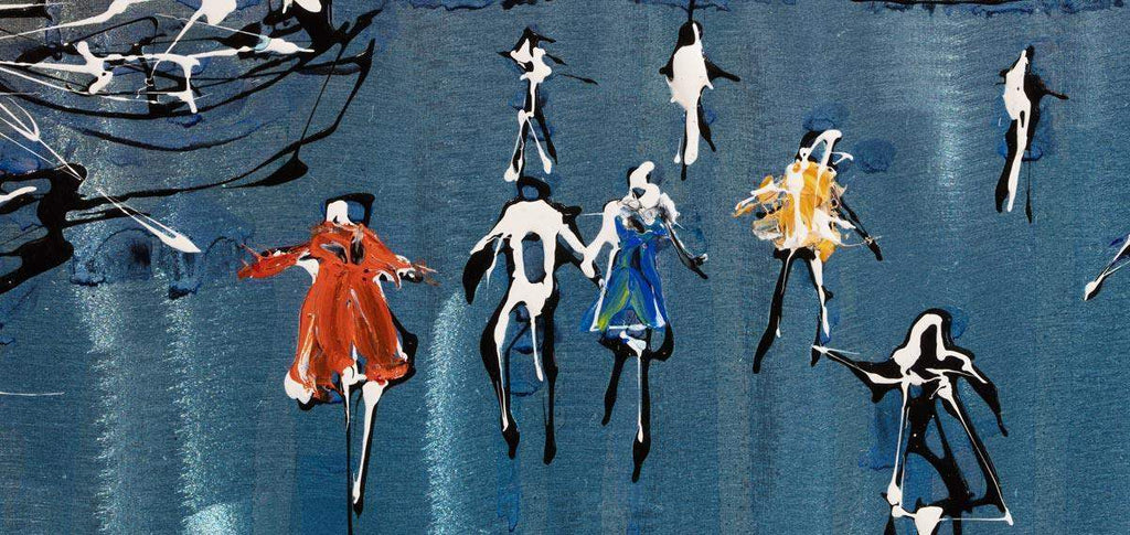 Frost Fair - Original - SOLD by artist Nigel Cooke - Wyecliffe Galleries