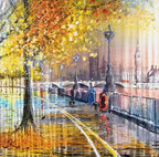 Glistening City - Original - SOLD by artist Nigel Cooke - Wyecliffe Galleries