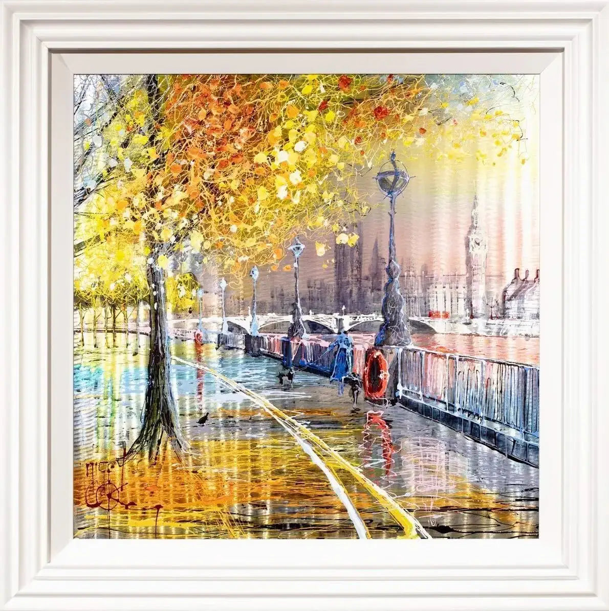 Glistening City - Original - SOLD by artist Nigel Cooke - Wyecliffe Galleries