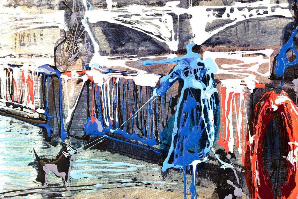 Glistening City - Original - SOLD by artist Nigel Cooke - Wyecliffe Galleries