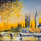 Golden Glow - Original - SOLD by artist Nigel Cooke - Wyecliffe Galleries