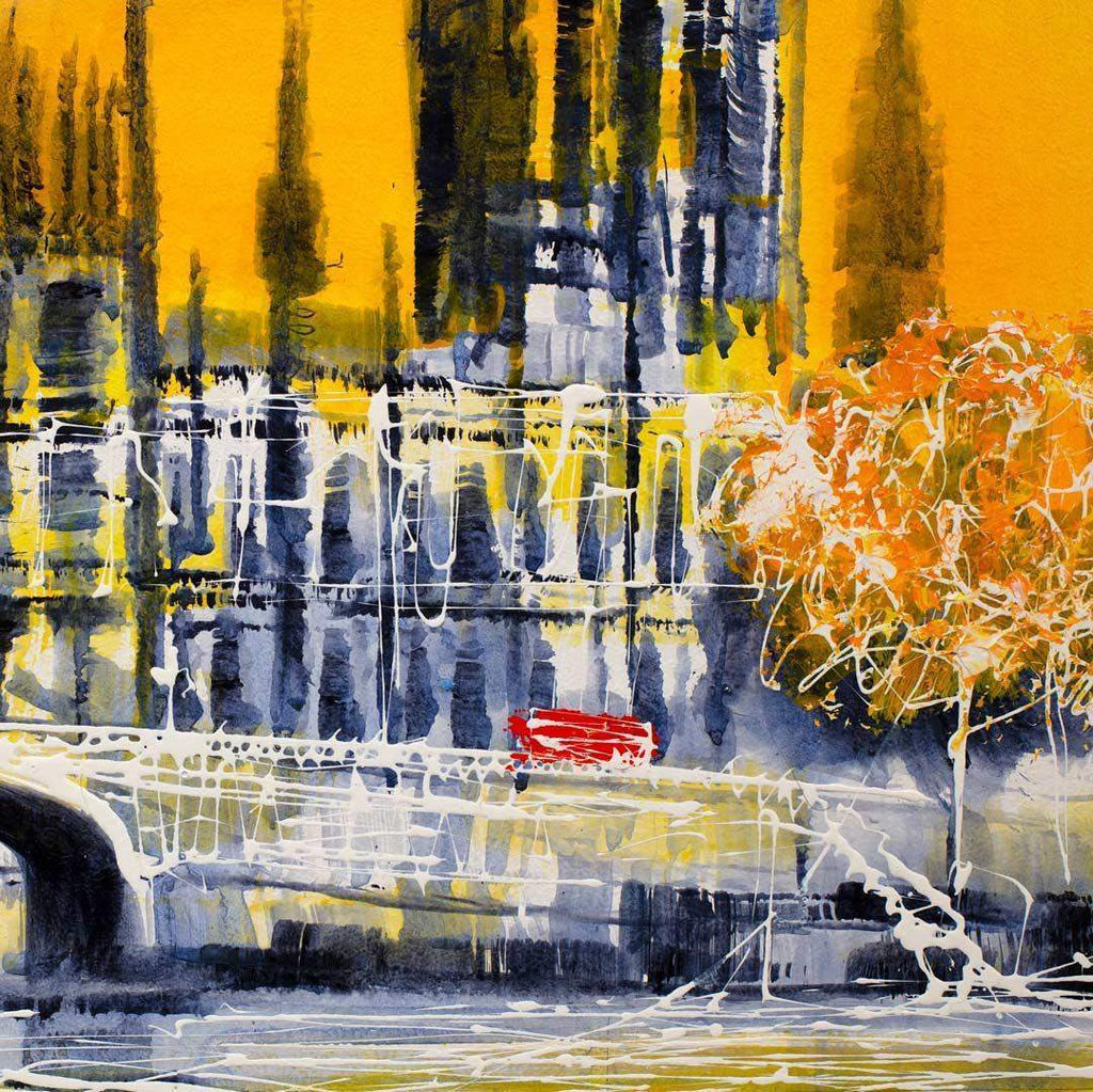Golden Glow - Original - SOLD by artist Nigel Cooke - Wyecliffe Galleries