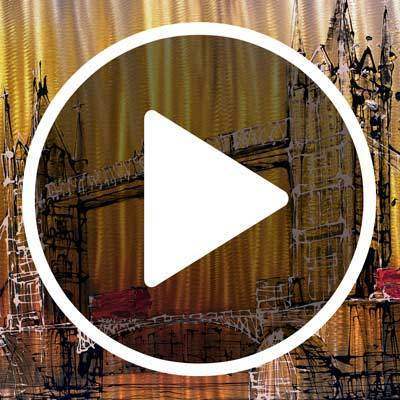 Golden Hour - SOLD by artist Nigel Cooke - Wyecliffe Galleries