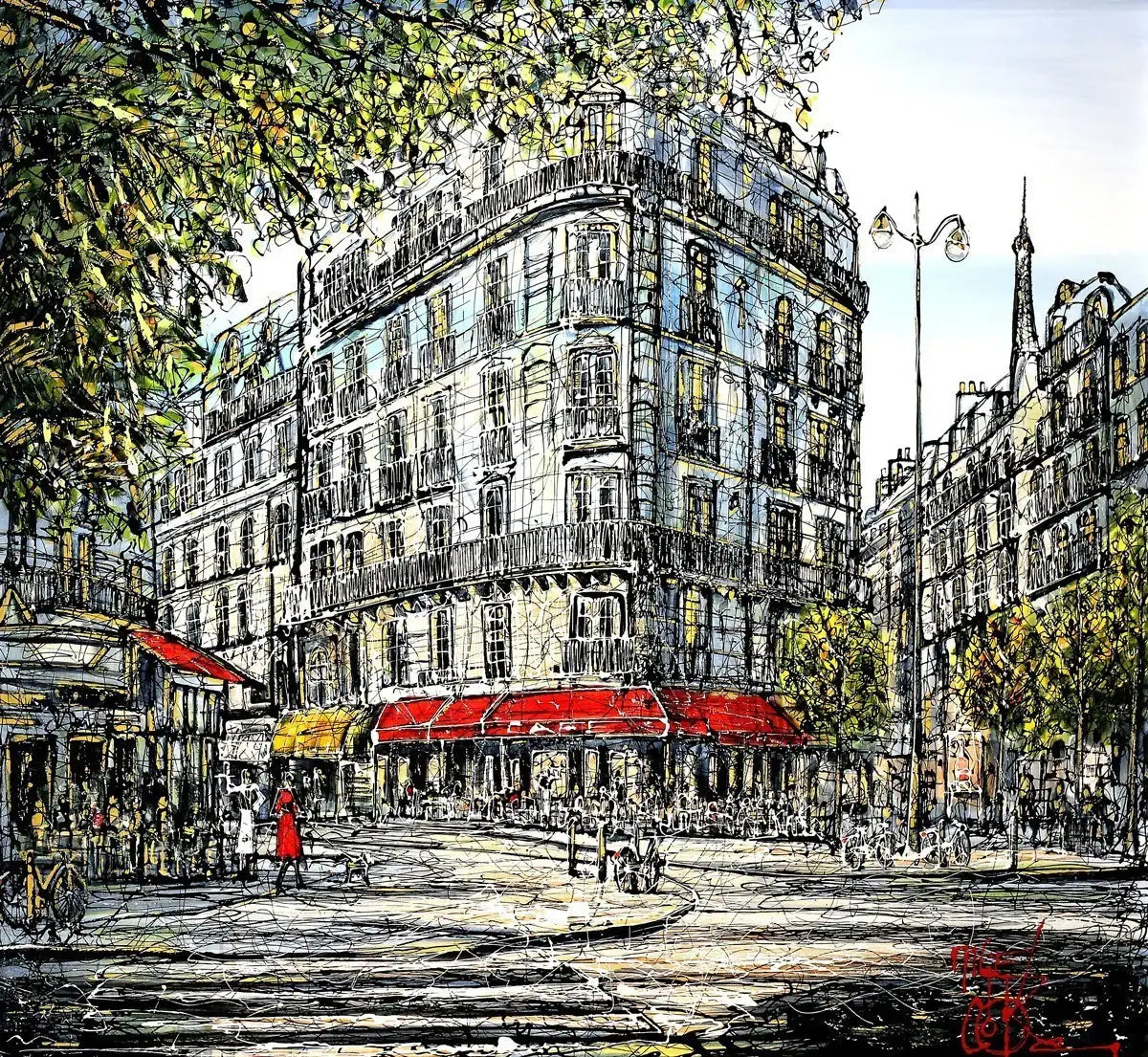 J'adore Paris! - SOLD by artist Nigel Cooke - Wyecliffe Galleries