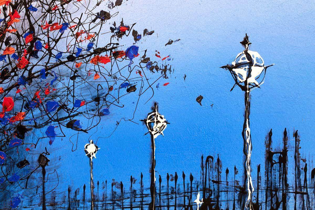 Lady in Red - Original - SOLD by artist Nigel Cooke - Wyecliffe Galleries