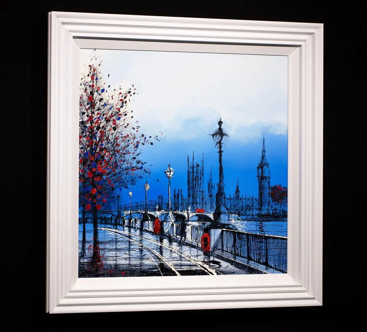 Lady in Red - Original - SOLD by artist Nigel Cooke - Wyecliffe Galleries